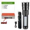 Super Bright Most Powerful LED Flashlight Rechargeable Type-C Torch Long Range 6000M Torch Lamp For Fishing Camping Lantern