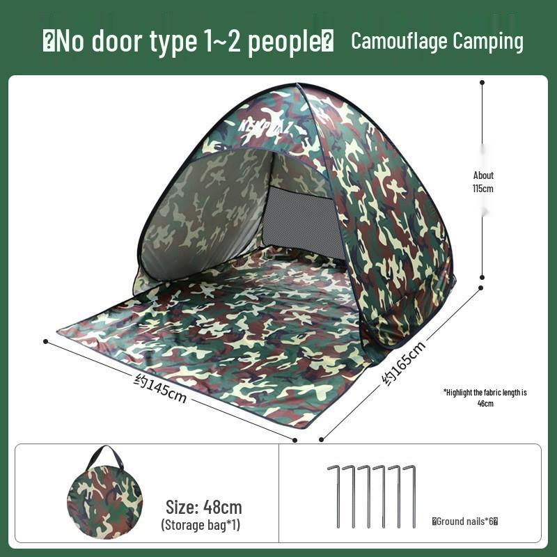 Kids' Quick-Open Beach Tent: Folding, Ultra-Portable Outdoor Camping Gear