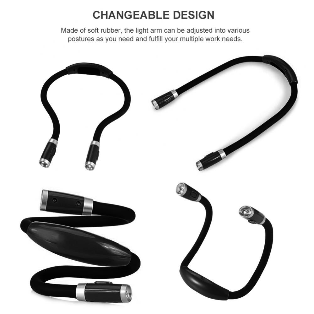 Светодиодный светильник на шею с громкой связью, портативный USB перезаряжаемый светильник для чтения, новинка, светодиодный ночник, фонарик Camp MYY