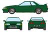 Модель EIDOLON масштаб BUILT BY LEGENDS Skyline Цвет Орибэ Зеленый Готовая модель EM679C 1/43 Mine's GT-R (БНР32)