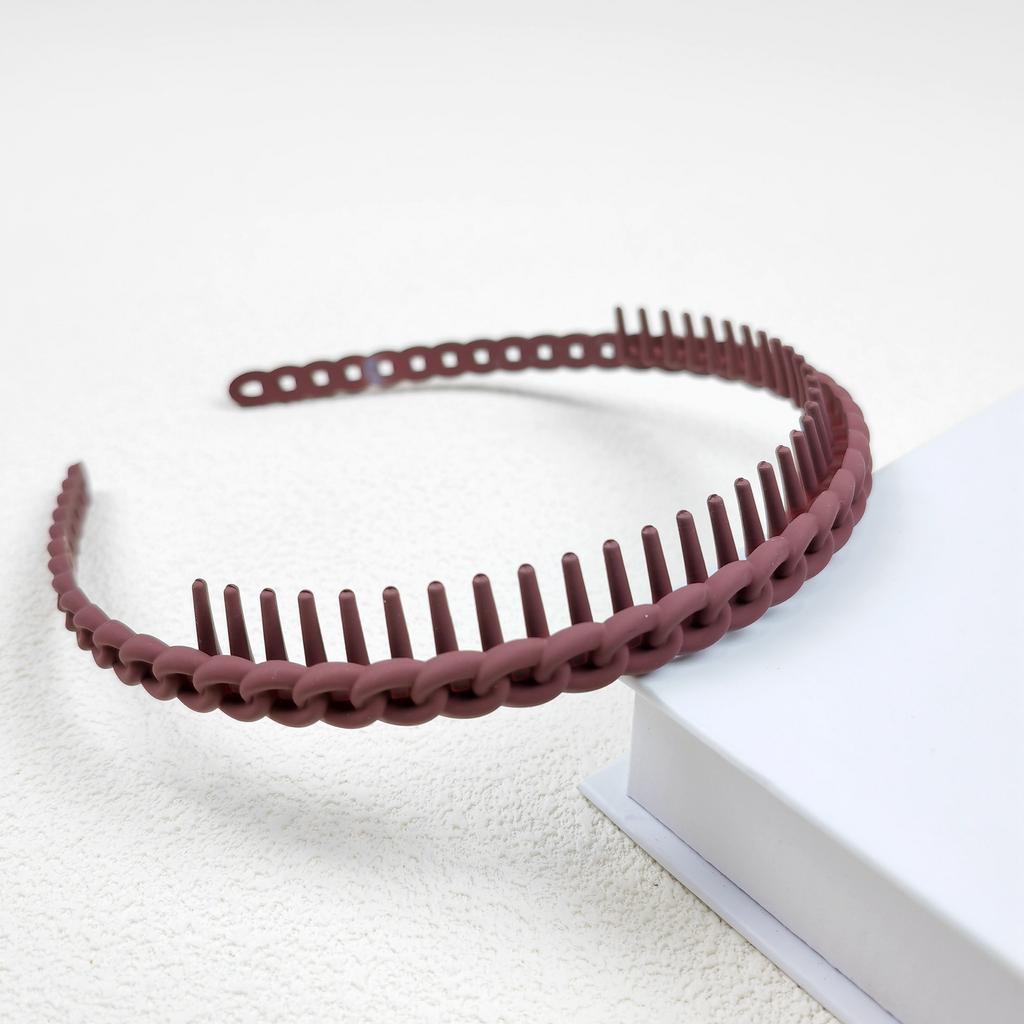 1PC Hair Clip Frosted Color Headband Women's Non-slip Band Teeth Simple Pressure Headband Face Headband Hair Accessories