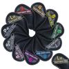 Golf Iron Cover Magnet Wedge Cover Club Head Cover Set Colorful Numbers 12 Pieces (3-9, Pw, Aw, Sw, Lw2) Black Synthetic Leather