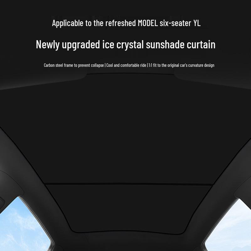 6-Seat Model YL Tesla Sunroof Sunshade Curtain for Optimal Sun Protection
