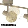 Lampa Sufitowa Nowoczesna Kaszmirowa Listwa Ozdobne Ruchome Reflektorki 3Xe14 10W Dex Milagro