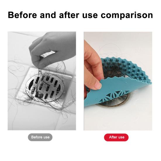 Улавливатель волос для душевого слива, простая установка, очистка, предотвращение засоров, пластиковая ловушка для волос для слива в ванной