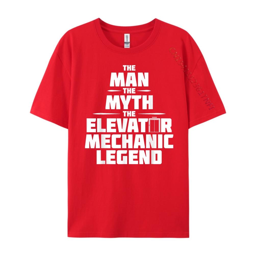 The Elevator Mechanic Legend Graphic T Shirts Short Sleeve Tshirt Unisex Mardi Gras