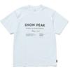 Футболка Snow Peak Sp Typography Ts 24au10103wh белая, размер M [для пошива на открытом воздухе, мужская]