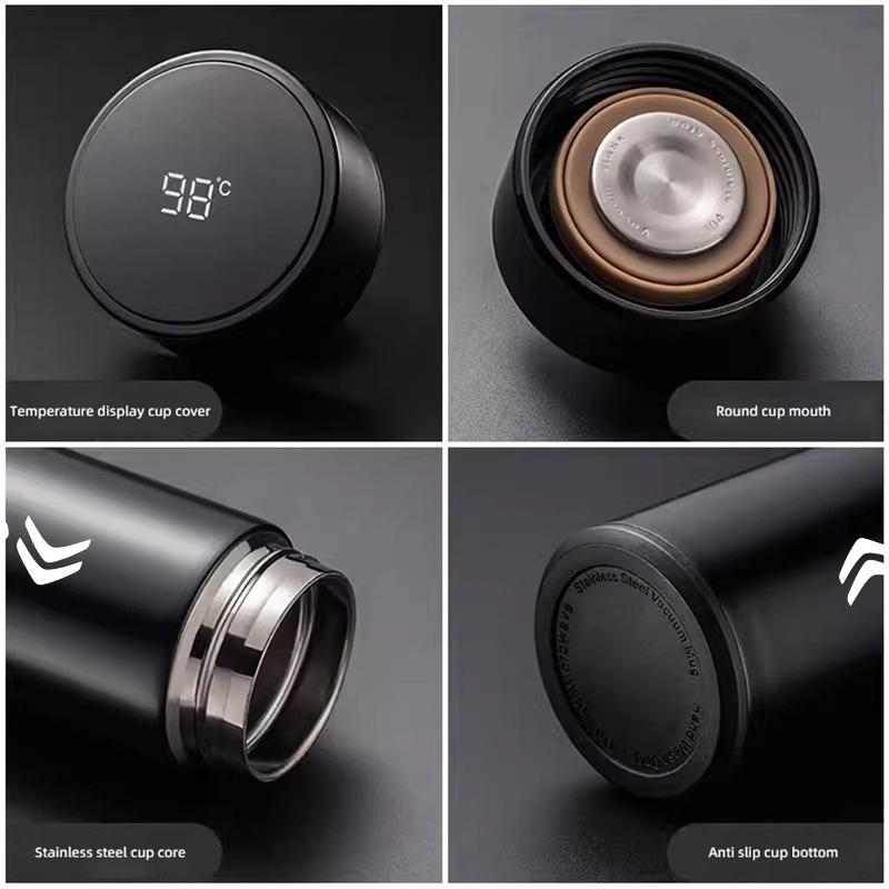 GESW6 Car 500ml Portable Stainless Steel Insulated Cup Coffee Mug For Citroen Celysee C6 C3 C5 C1 C2 Aircross Picasso Cactus Berlingo