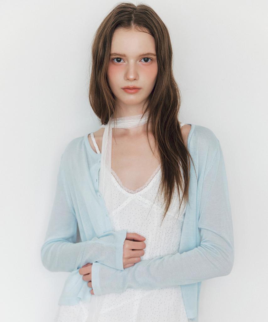 Mixxo [Базовый] Летний Прозрачный Кардиган_Miwckg520T