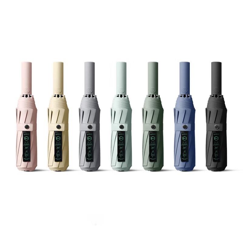 MAYDU 10-Rib Automatic UV Protection Sun/Rain Umbrella