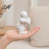 Stress Relief Desk Accessory 1/8Pcs 3D Printed Game Character Figure Sitting Standing Lying Man Figurine Toy Abstract White Statue Collectible Gift