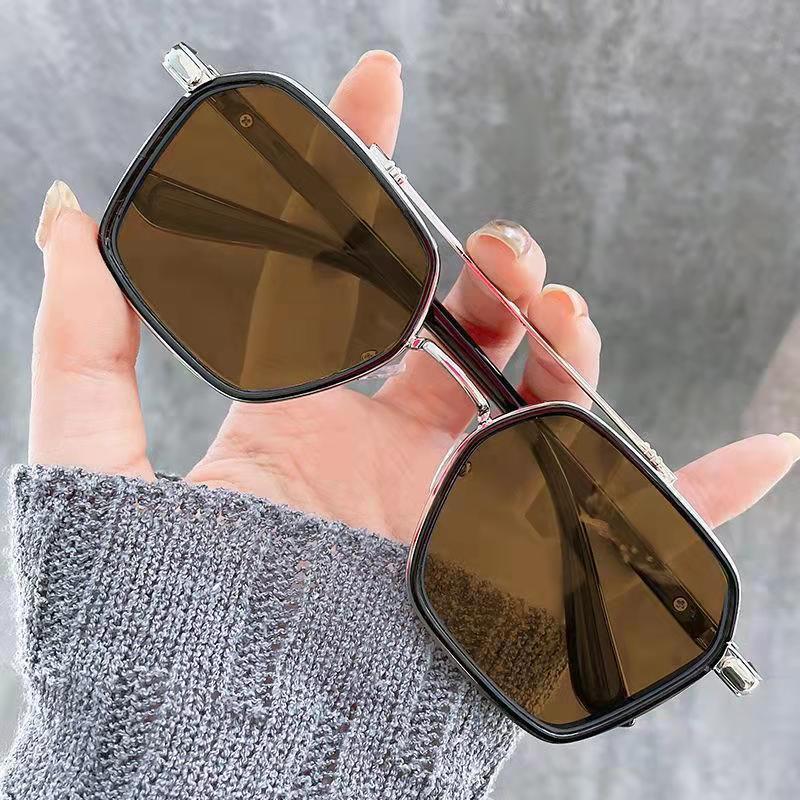 Ruanshuai double-beam color-changing myopia glasses can be equipped with degree anti-ultraviolet eye protection eye frame female tide K