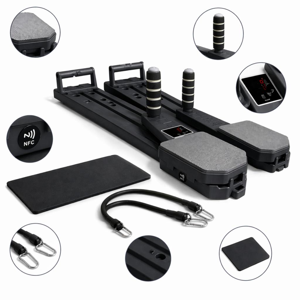 Pilates board interactive strength calisthenics stretching fitness cardio pilates resistance bands nova mat