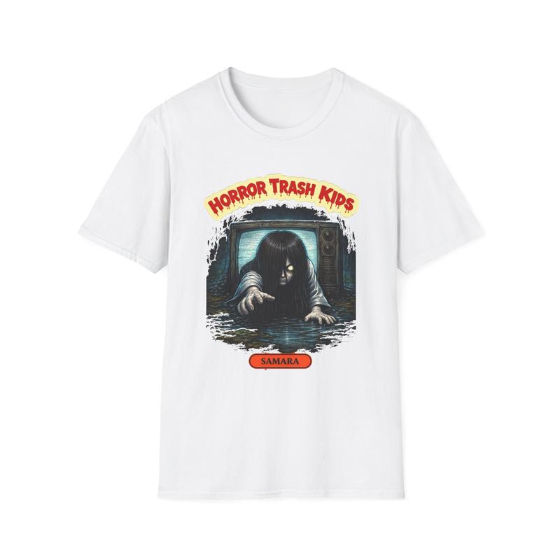 Samara crawling out of TV Unisex T-Shirt| Horror Trash tee