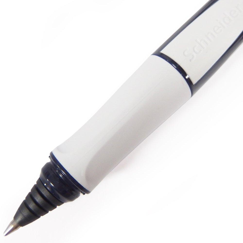 Schneider Ray Series Rollerball Nib Ink Body RYRB187803 Pen, Size Medium, Color Black, Color Blue/Light Gray,