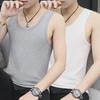 Мужской спортивный жилет без рукавов Ice Silk 2025 года - свободный летний жилет с футболкой
