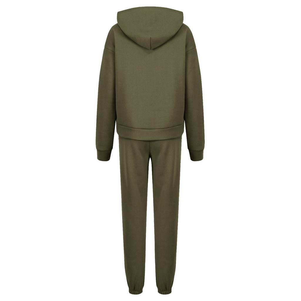 Женские комплекты из двух предметов, толстовки с длинными рукавами, пуловер, толстовка, спортивные штаны, повседневный спортивный костюм для тренировок