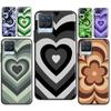 Latte Love Brown Heart Swirl Aesthetic Case For Realme 8 Pro 8i GT Master GT Neo 2 C21 Back Cover For OnePlus Nord 2 8T 9R 9 Pro