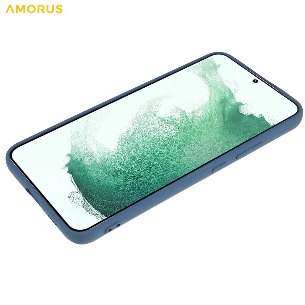 For Samsung Galaxy S22+ 5G Case Precise Cutouts TPU Fiber Lining Shockproof Phone Cover