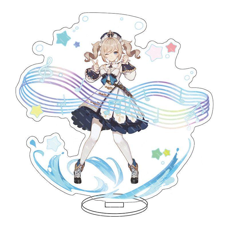 Изысканная акриловая подставка для фигурки Genshin Impact Барбатос Кэ Цин Барбара для демонстрации и декора