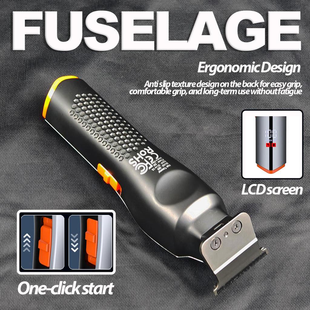 Профессиональный домашний электрический беспроводной триммер для волос BRDCLIP, триммер для лысых волос BRD989, мужская парикмахерская машинка