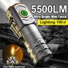 Portable Mini Ultra Bright Flashlight 18500 Rechargeable Torch with Magnet Powerful Waterproof Emergency Camping LED Flashlights