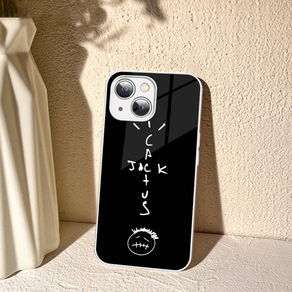 T-Travis S-ScottS Astroworld Tempered Glass For Iphone 14 13 12 11 Pro Mini XS MAX 14Plus X XS XR Cover