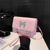 Women'S Bag Fashion Small Square Bag Bow Shoulder Bag Small Fresh Foreign Style Versatile Messenger Bag