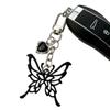 Fashionable Sturdy Alloy Butterfly Bowknot Keychain Charm Pendant Craft Supplies for Phone and Bag Accessories