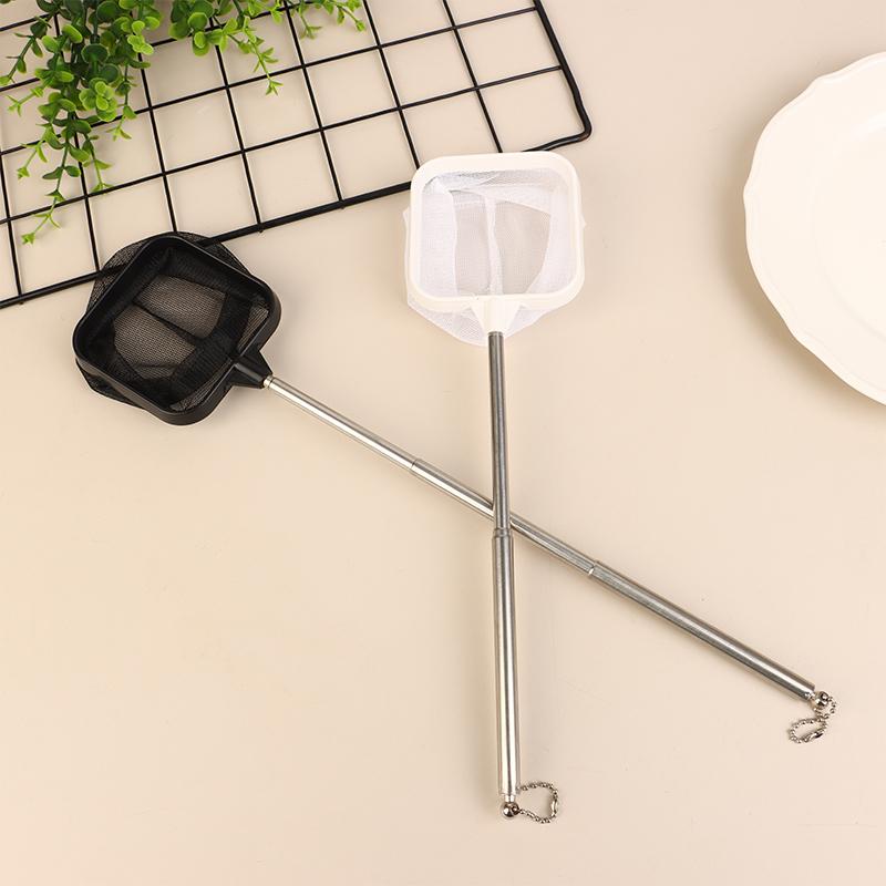 Рыболовный сачок, устойчивый к коррозии, портативный, из нержавеющей стали, телескопический, рыболовная сеть, аксессуары для аквариума