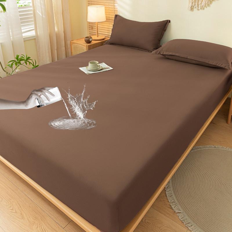 Водонепроницаемый защитный чехол для матраса, простыня на резинке из хлопка с резинками, нескользящее покрывало, парное постельное белье