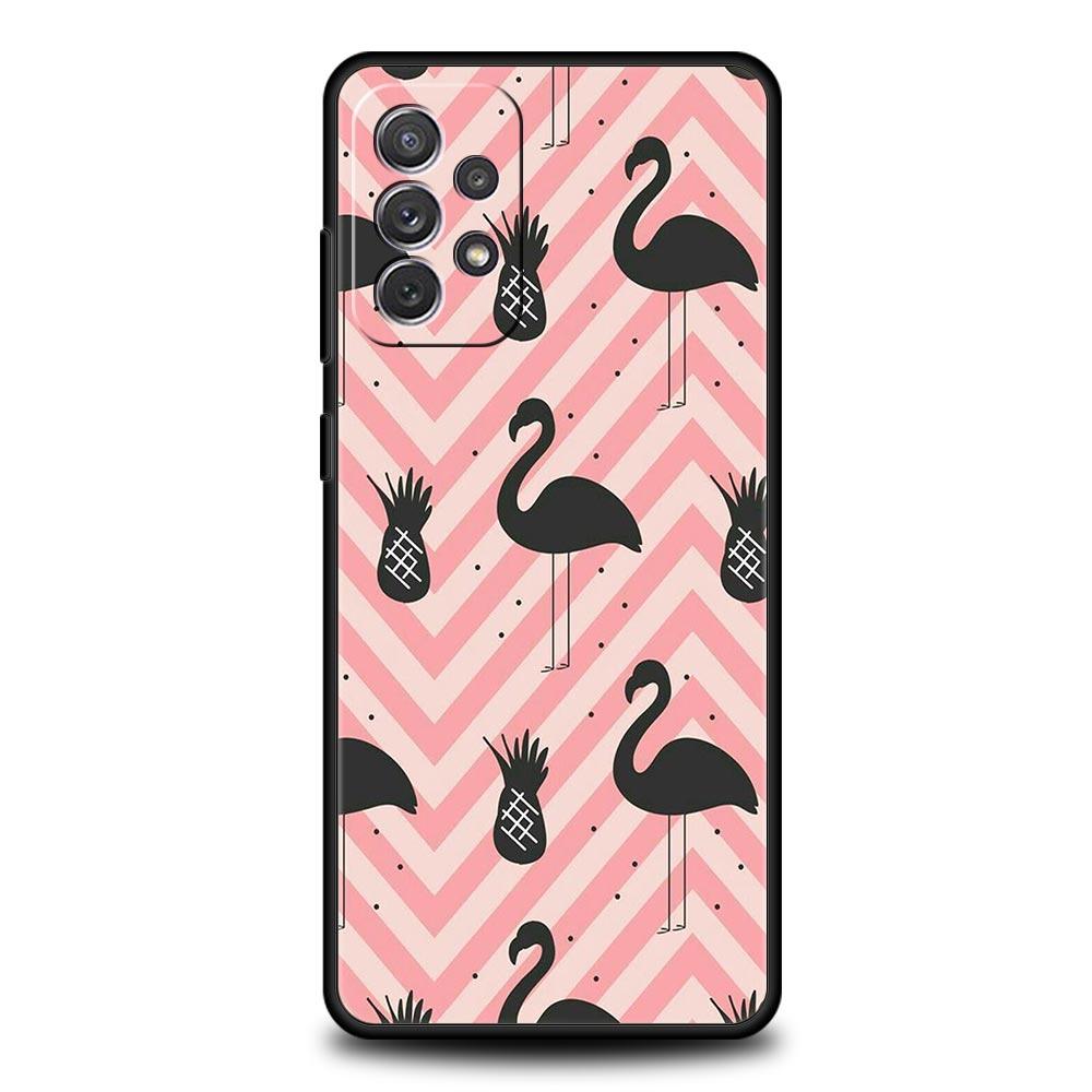 Розово-красный чехол-фламинго для телефона Samsung Galaxy A51 A71 A21S A12 A11 A31 A41 A01 A03s A52 A32 A22 A13 A23 A33 A53 A73 5G