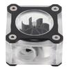 Water Cooling Flow Meter Transparent PMMA Computer Accessories G14 Thread(Noir )