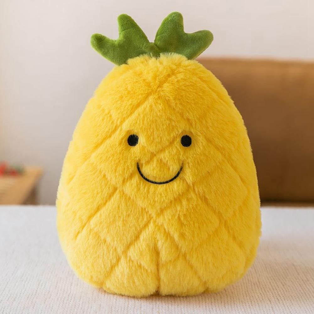 16-28CM Fruit Vegetable Plush Toy Cute Soft Watermelon Pineapple Banana Strawberry Mango Carrot Children's Christmas Gift