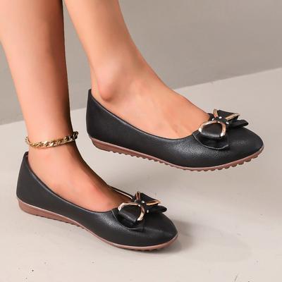 Модная женская обувь 2025 Модные женские балетки с мелким вырезом Новые больших размеров С бантом-бабочкой Повседневные Горячая распродажа Бестселлер Милые балетки Низкий каблук