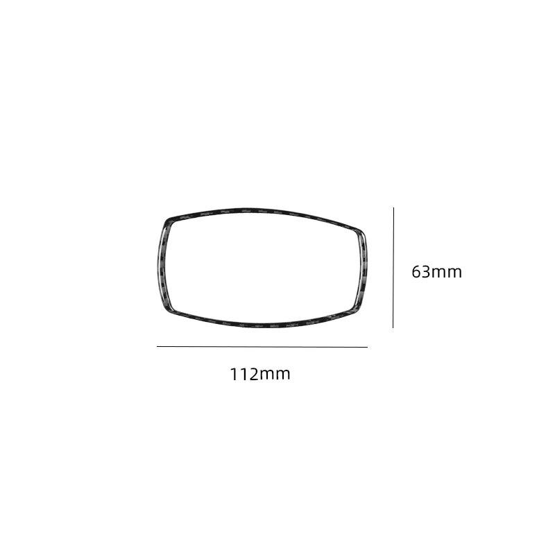 Углеродное волокно автомобиля декоративная мультимедийная кнопка рамка наклейка для BMW Z4 E89 2009-2016 авто аксессуары для интерьера
