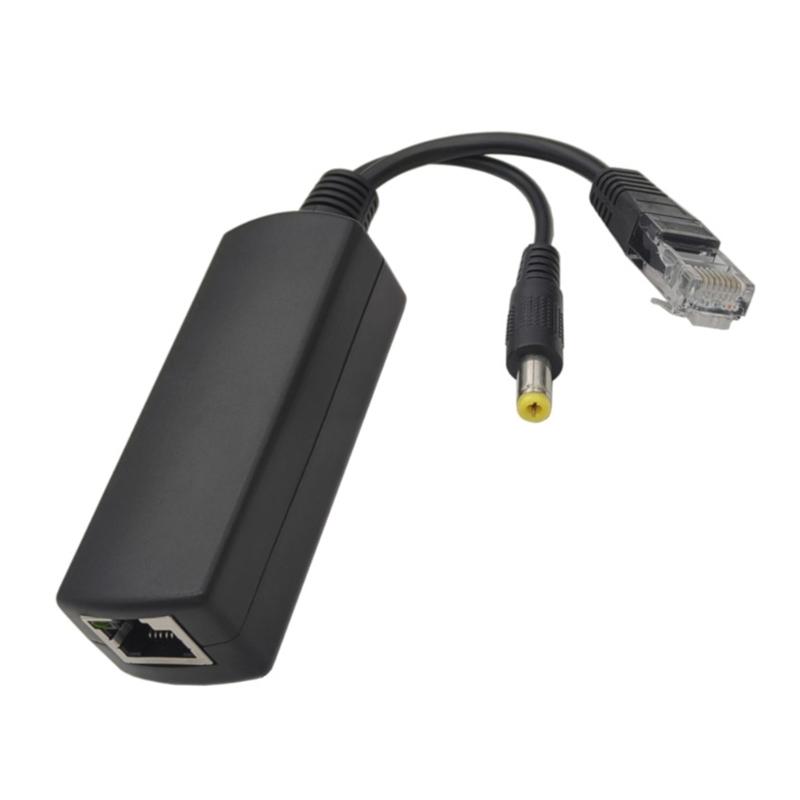 Универсальный PoE-сплиттер, Усилитель PoE-напряжения, Интерфейсы RJ45 52В/48В, Совместимость с адаптером питания DC5521, Простота интеграции