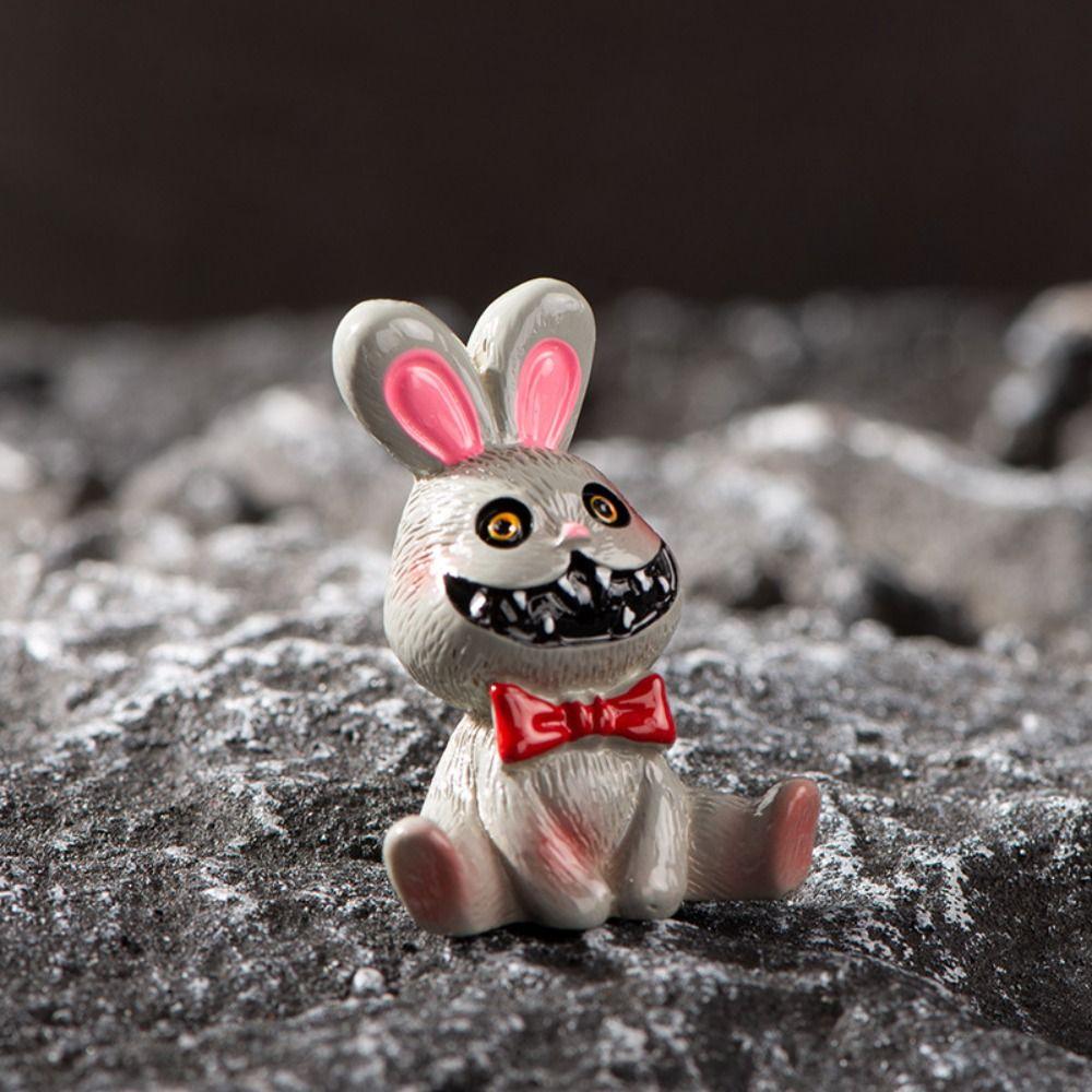 3D Halloween Pumpkin Skeleton Figurines Cartoon Miniatures Ghost Ornaments Home Decor