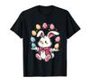 Funny and Adorable Easter Bunny Juggling Colorful Eggs Kids Boys T-shirt