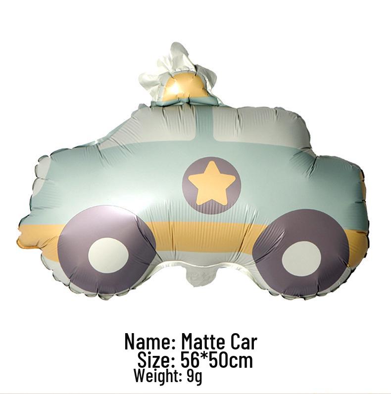 Cute Matte Frosted Teddy Bear & Rainbow Aluminum Balloons for Kids' First Birthday Decorations