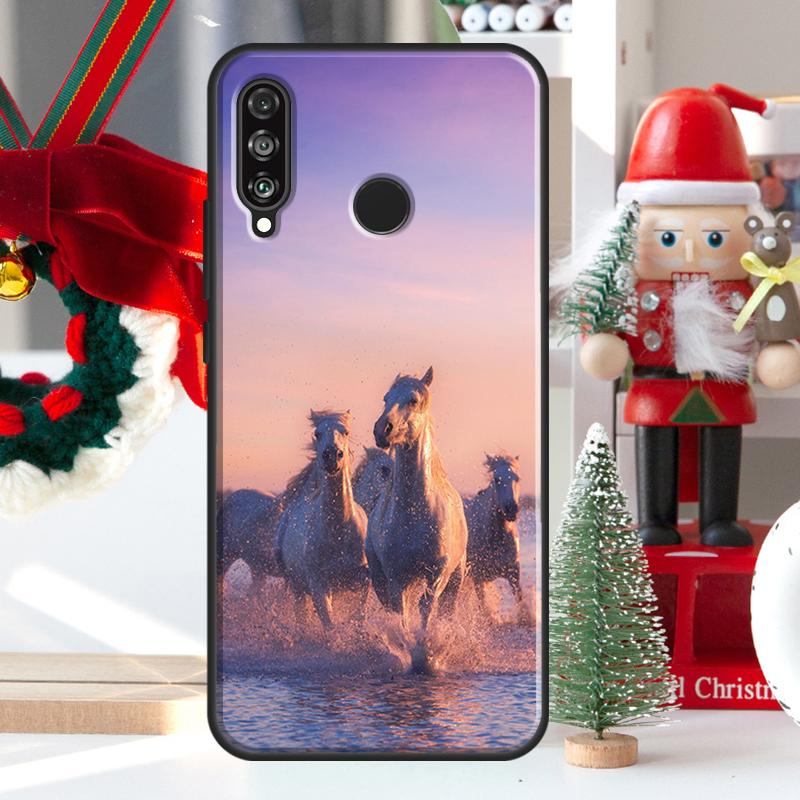 Horses Running For Huawei Honor 50 X9 X8 X7 Magic4 Pro P50 P20 P40 P30 Lite P Smart Z 2021 Nova 5T Case