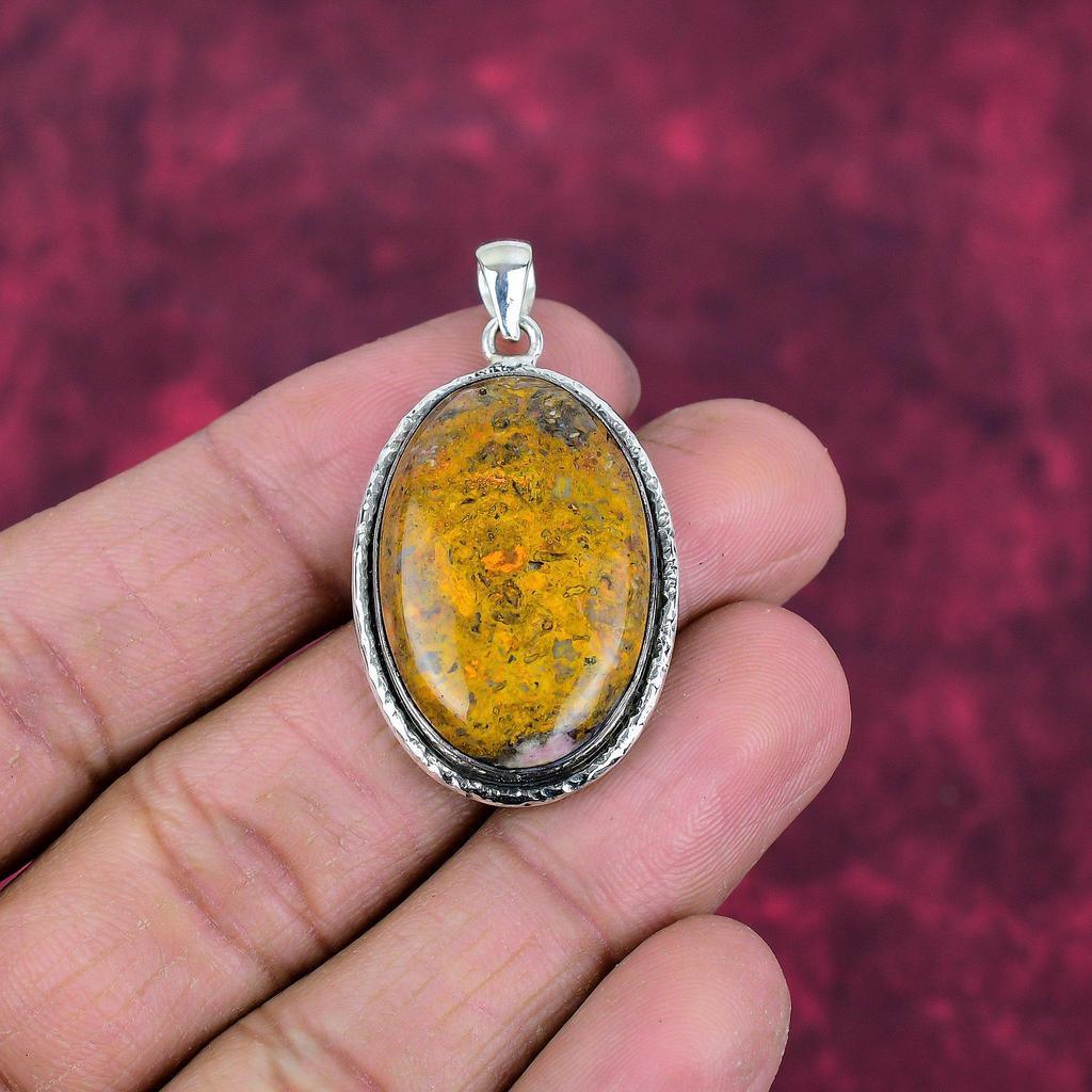 Подвеска «Шмель из яшмы», ювелирные изделия из стерлингового серебра 925 пробы с драгоценными камнями, подвеска ручной работы, на День матери