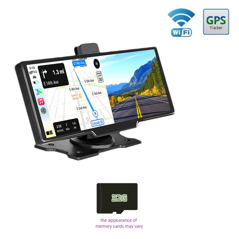 4K Высокое разрешение Беспроводной оптический датчик Carplay Автомобильный WiFi Навигатор GPS Двойная запись Видеорегистратор для вождения