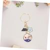 [SHOWERORO] 5pcs Japan Style Mt. Fuji Key Chain Alloy Cherry Blossom Flower Charm Key