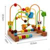 Лабиринт из бусин, американские горки, обучающая деревянная круглая игрушка для малышей