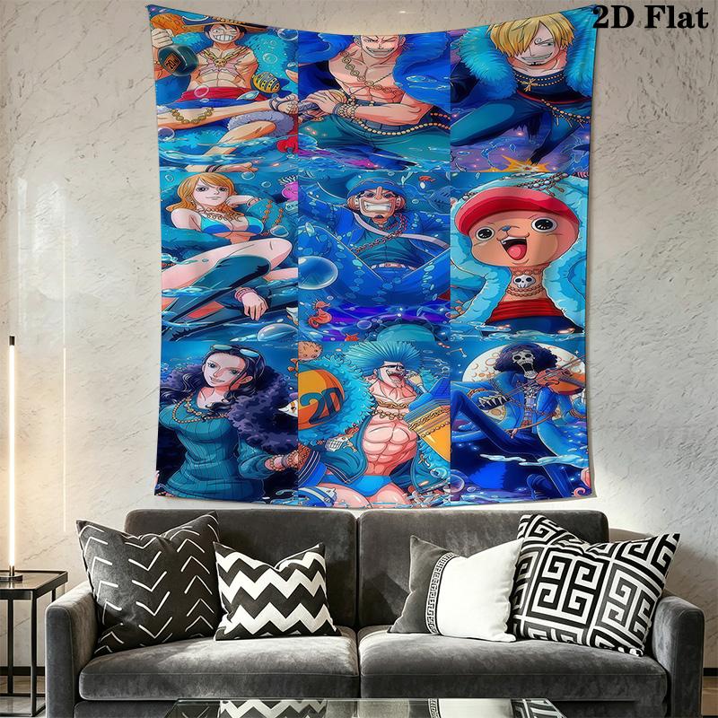 One Piece Adventure Begins Tapestry Background Cloth Wallmounted Homestay Soft Decoration Tapestry Christmas Gift Work Of Art