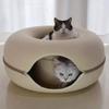 Animal-Shaped Felt Cat Tunnel Bed & Toy