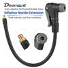 Inflatable Extension Tube for Schrade Presta Valve Mountain Road Bike Pump Hose Conversion Head Adapter