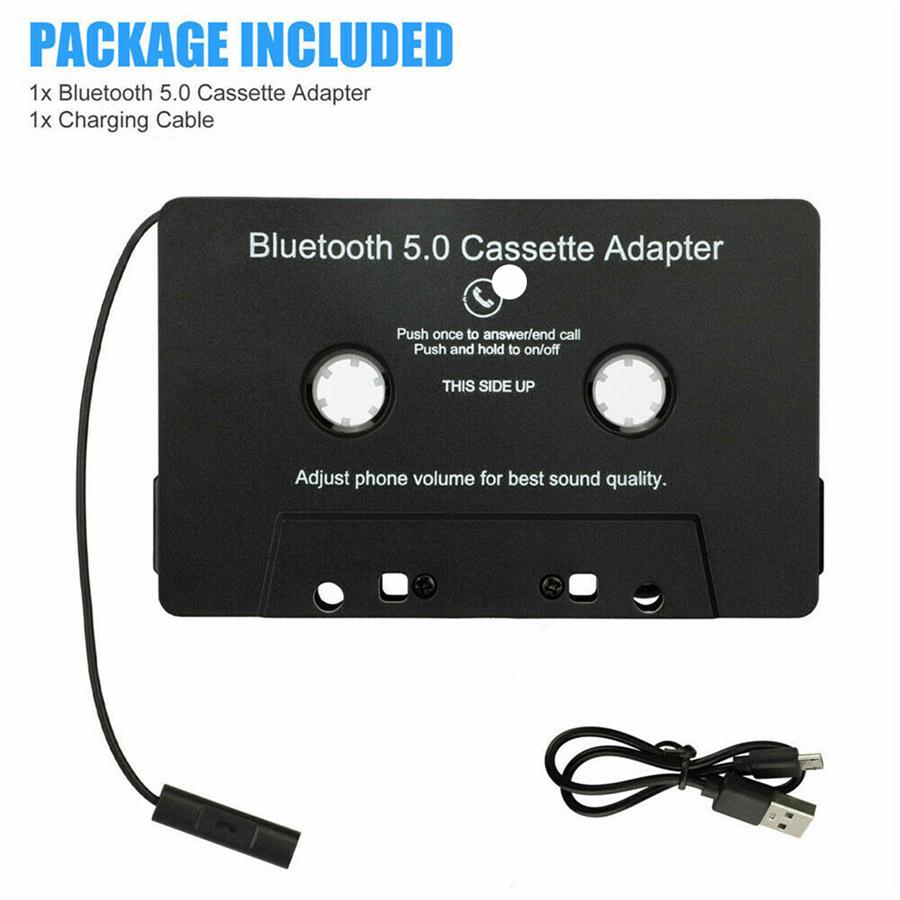 Универсальный Bluetooth 5.0 Конвертер Автомобильный Кассетный Магнитофон MP3 Стерео o Кассетный Адаптер Смартфон Адаптер для Громкой Связи