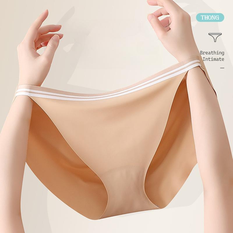 Sexy High Elasticity T-Panties Plus Size Lift Up Underwear Women's Thong Seamless Briefs High Slit Ladies Lingerie